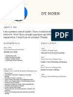 Clean and Simple Resume CV Template