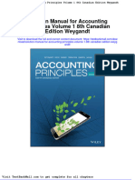 Solution Manual For Accounting Principles Volume 1 8th Canadian Edition Weygandt