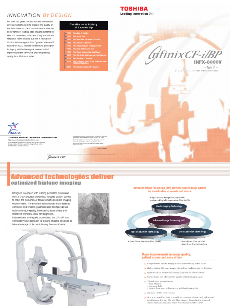 Toshiba Infinix CF I BP Brochure | PDF | Medical Imaging | Imaging
