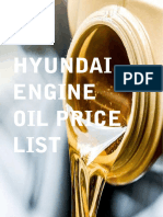 Hyundai Engine Oil Price List 994