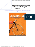 Solution Manual For Accounting Tools For Business Decision Making 7th by Kimmel