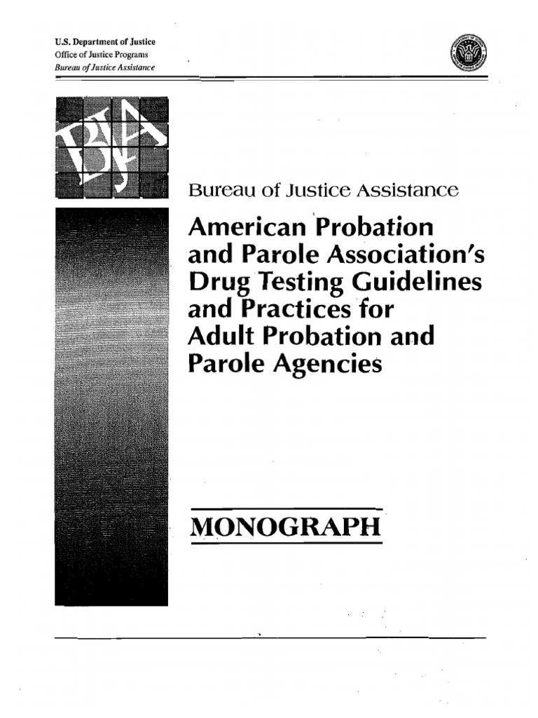 Drug Testing Guidelines (BJA) PDF