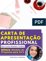 Carta de Apresentação para Assistente Virtual + Proposta - Milla Ribeiro