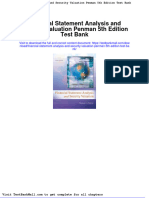 Financial Statement Analysis and Security Valuation Penman 5th Edition Test Bank