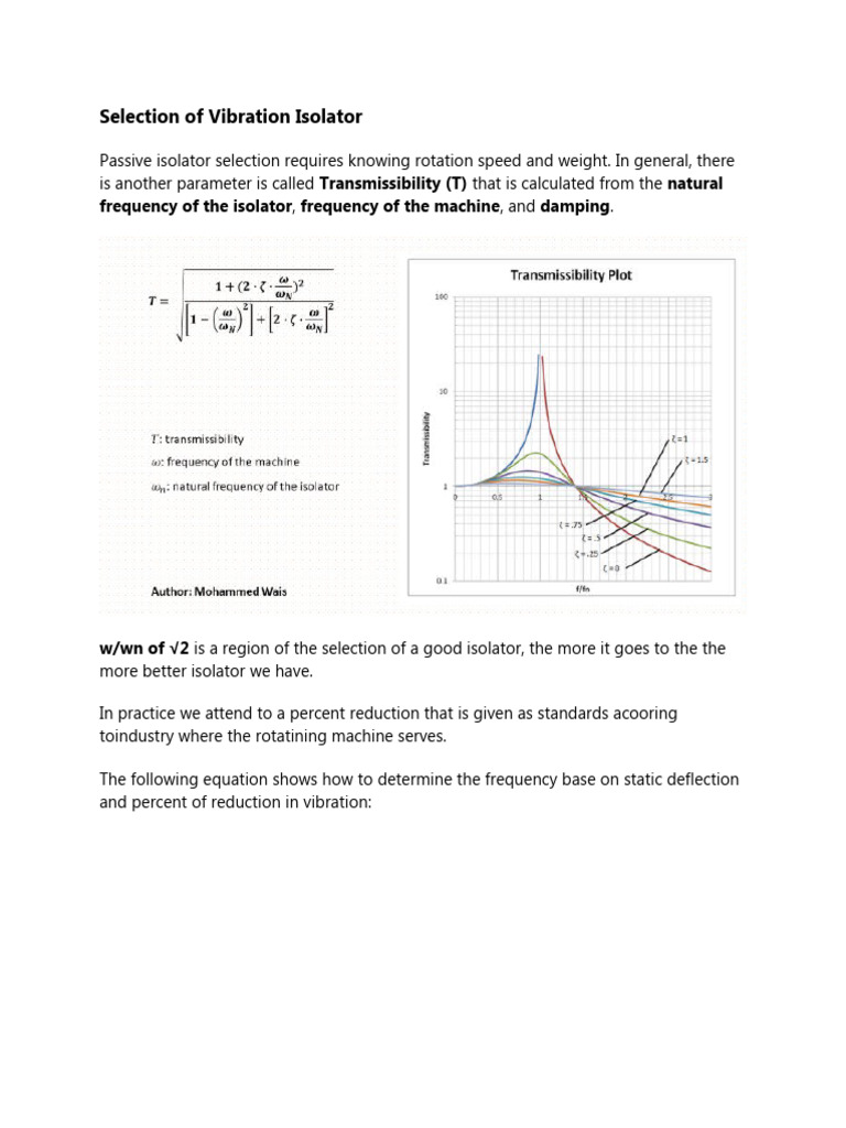 Vibration Isolator Design Tips For Equipments PDF