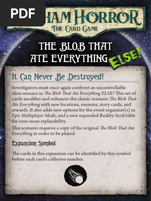 The Blob That Ate Everything ELSE! | PDF