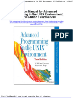Solution Manual For Advanced Programming in The Unix Environment 3 e 3rd Edition 0321637739
