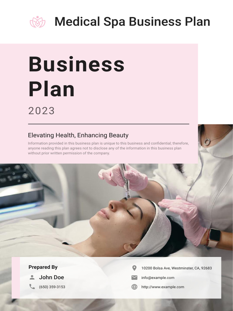 Medical Spa Business Plan Overview | PDF | Marketing | Marketing Strategy