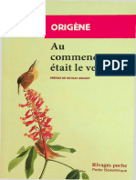 Au Commencement Était Le Verbe (Origene)