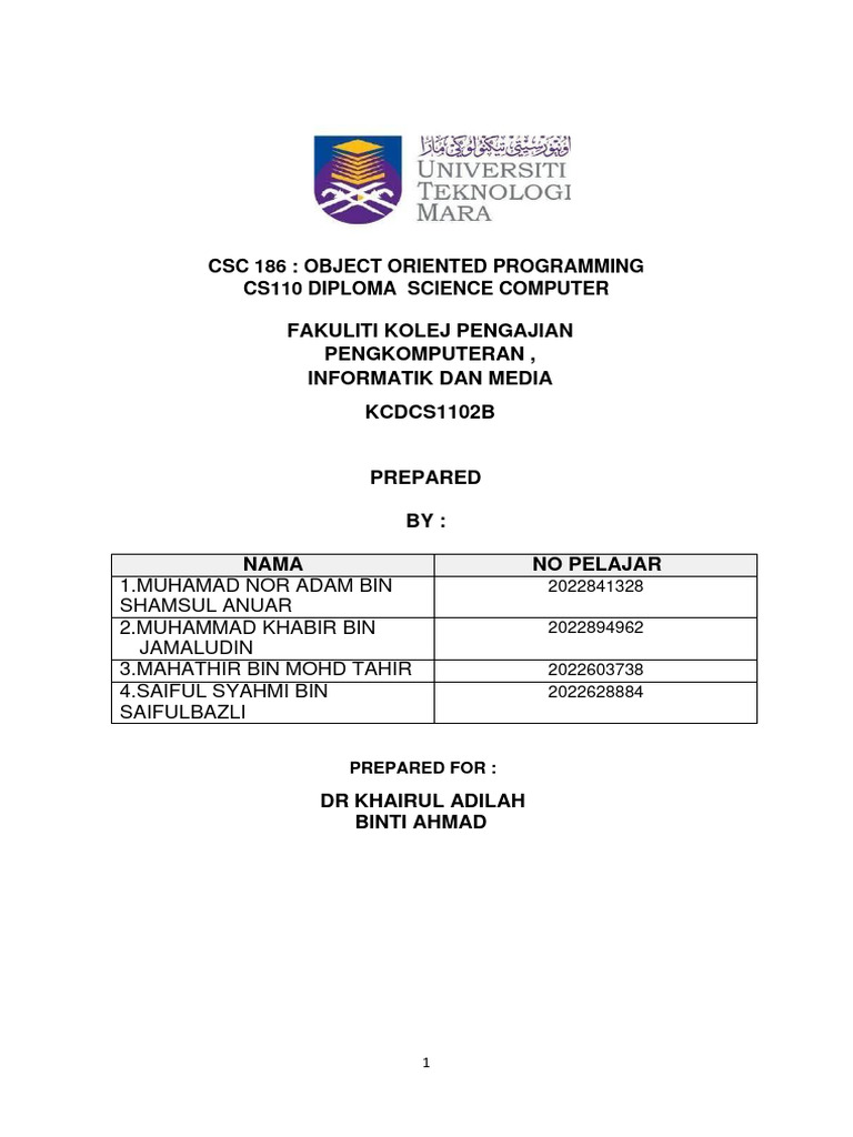 CSC186 Report | PDF | Class (Computer Programming) | Inheritance ...