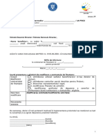 Anexa 29 Notă de Informare A Modificarii Contractului - Ordinului - Deciziei de Finanțare de Finanțare 1