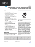 Integrated Stepper Motor Driver For Bipolar Stepper Motors With Microstepping and Programmable Current Profile