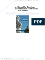Solution Manual For American Government Institutions and Policies 14th Edition