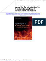 Solution Manual for an Introduction to Combustionconcepts and Applications Turns 3rd Edition