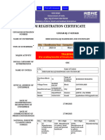 Udyam Registration Certificate: Trading