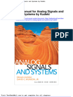 Solution Manual For Analog Signals and Systems by Kudeki