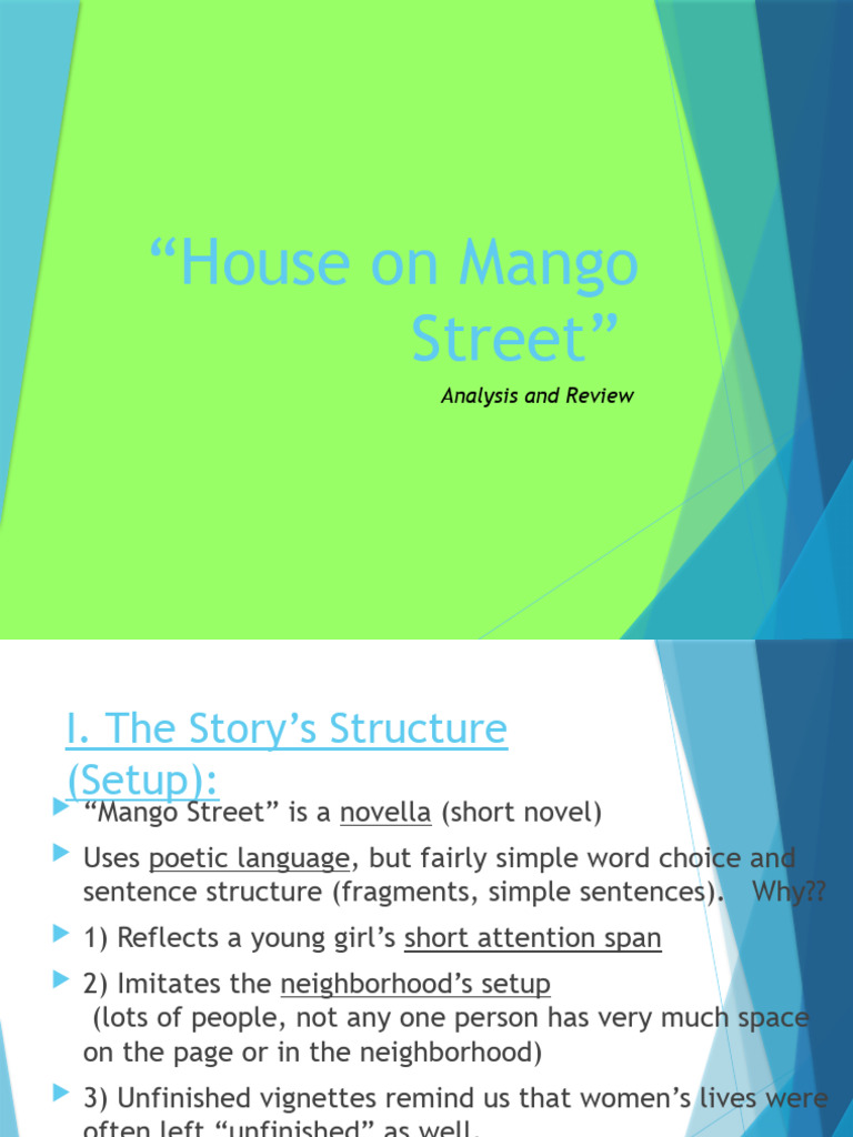House On Mango Street Analysis and Review PDF