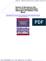 Foundations of Nursing in The Community Community Oriented Practice Stanhope 3rd Edition Test Bank
