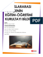 Uluslararası Türkçenin Eğitim - Öğretimi Kurultayı (2016) Bildiriler Kitabı