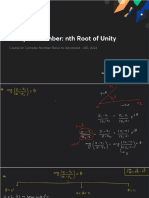 Complex Number NTH Root of Unity With Anno