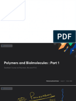 Polymers and Biolmolecules Part 1 With Anno