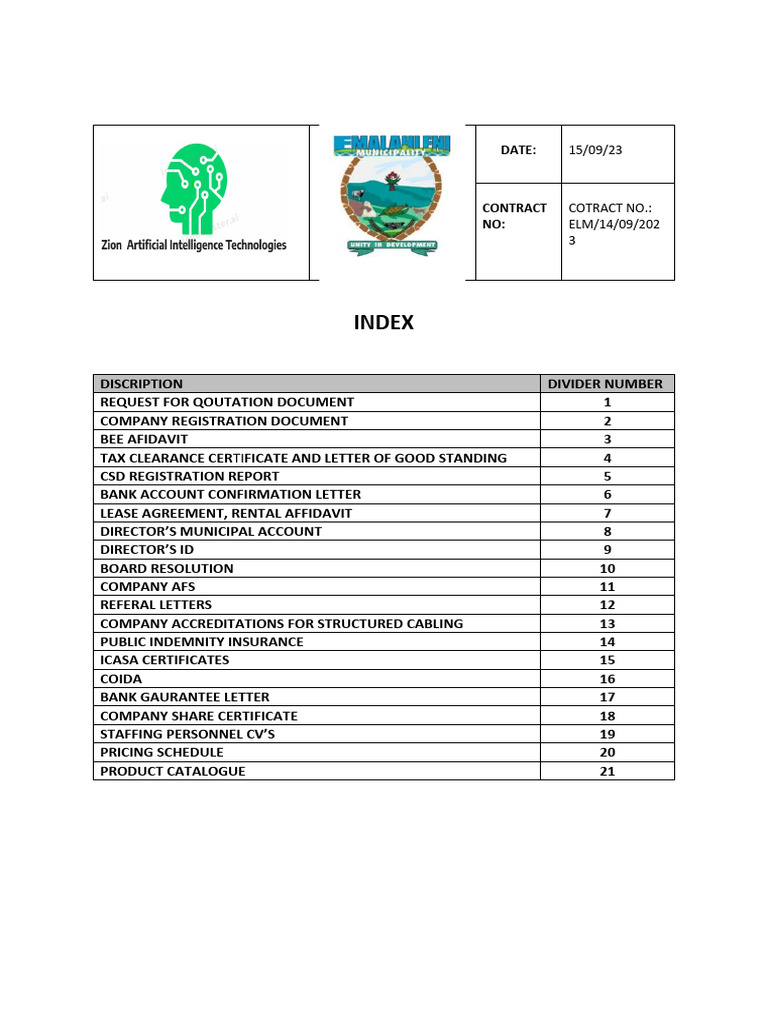 Document Index PDF Private Law Document