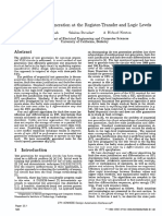 Sequential Test Generation at The Register-Transfer and Logic Levels