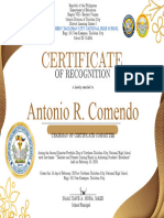 Gold Professional Seminar Certificate Landscape