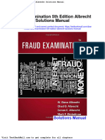 Fraud Examination 5th Edition Albrecht Solutions Manual