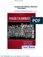 Fraud Examination 5th Edition Albrecht Test Bank