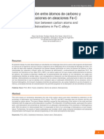 Interacción Entre Átomos de Carbono y Dislocaciones en Aleaciones Fe-C