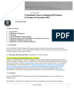 U.S. Navy Office of Naval Intelligence Worldwide Threat To Shipping (WTS) Report, 25 October - 22 November 2023
