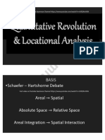 Quantitative Revolution Locational Analysis YouTube Lecture Handouts