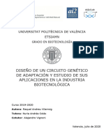 Andreu - Diseño de Un Circuito Genético de Adaptación y Estudio de Sus Aplicaciones en La Industr...