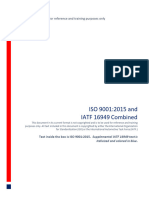 ISO9001 and IATF 16949 Combined - Reference