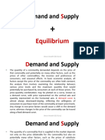 Demand Supply Equaliborum