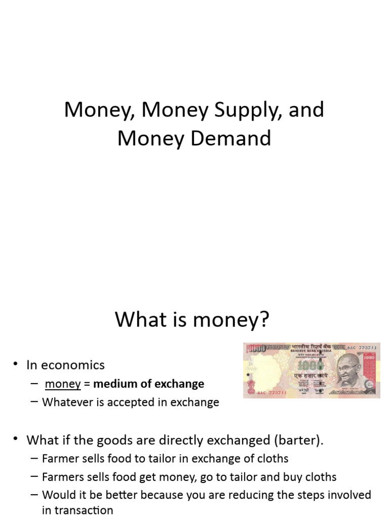 Understanding Money Supply and Demand | PDF | Money | Money Supply