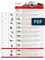 Lista Precios Analogo Hikvision 22 Septiembre 2023