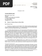 Abbe Lowell Letter To Comer Nov. 28