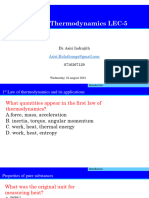 Thermodynamics 1 LEC-5