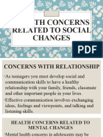 Health Concerns Related To Social Changes