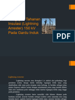 Pengujian Tahanan Insulasi (Lightning Arrester) 150 KV