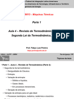 EER0013 - Parte 1 - Aula 4 - Revisão de Termodinâmica (Parte 4) - Segunda Lei Da Termodinâmica, Entropia