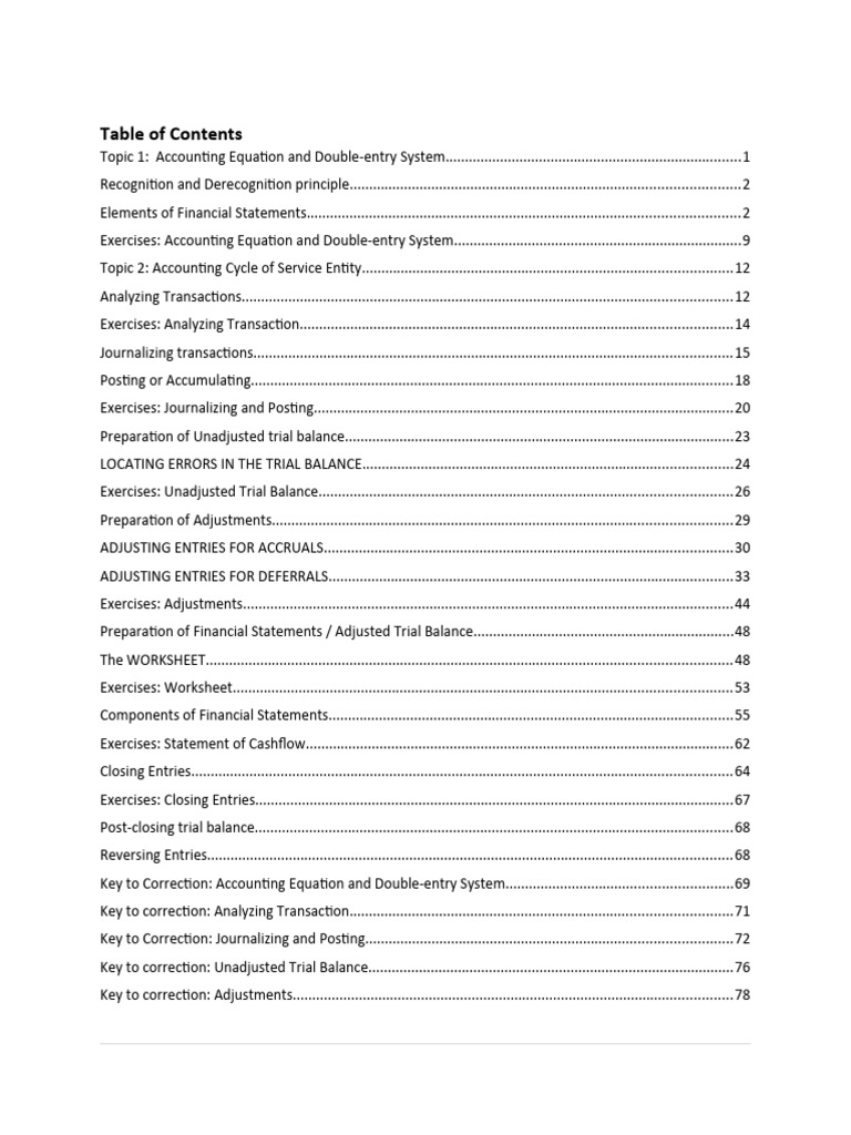Accounting Exercise | Download Free PDF | Debits And Credits | Equity ...