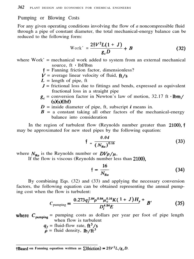 Topic Two - Part I-Chapter 11-TextBook#1-Economic Pipe Diameter | PDF ...