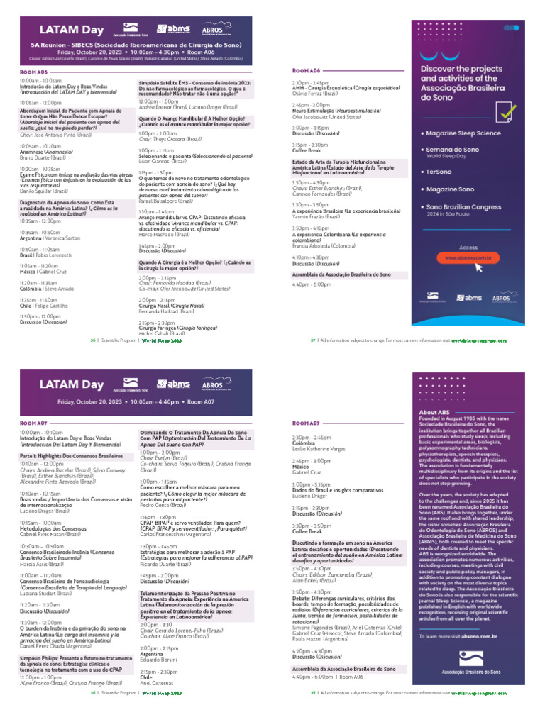 Final Program - WS23 - ABS Pages - Oct2 | Download grátis PDF ...