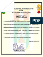 Constancia de San Cristobal