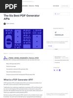 The Six Best PDF Generator APIs - PSPDFKit