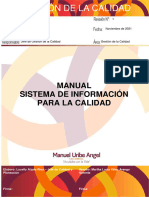 Manual Del Sistema de Información para La Calidad