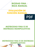 III. Evaluación Funcional Manual y Destreza